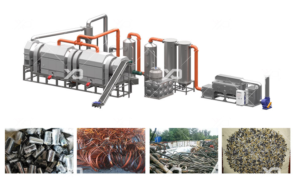 废旧金属经过撕碎破碎之后进行炭化脱漆，有什么好处