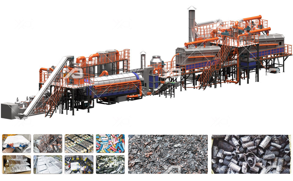 连续式锂电池热解炉